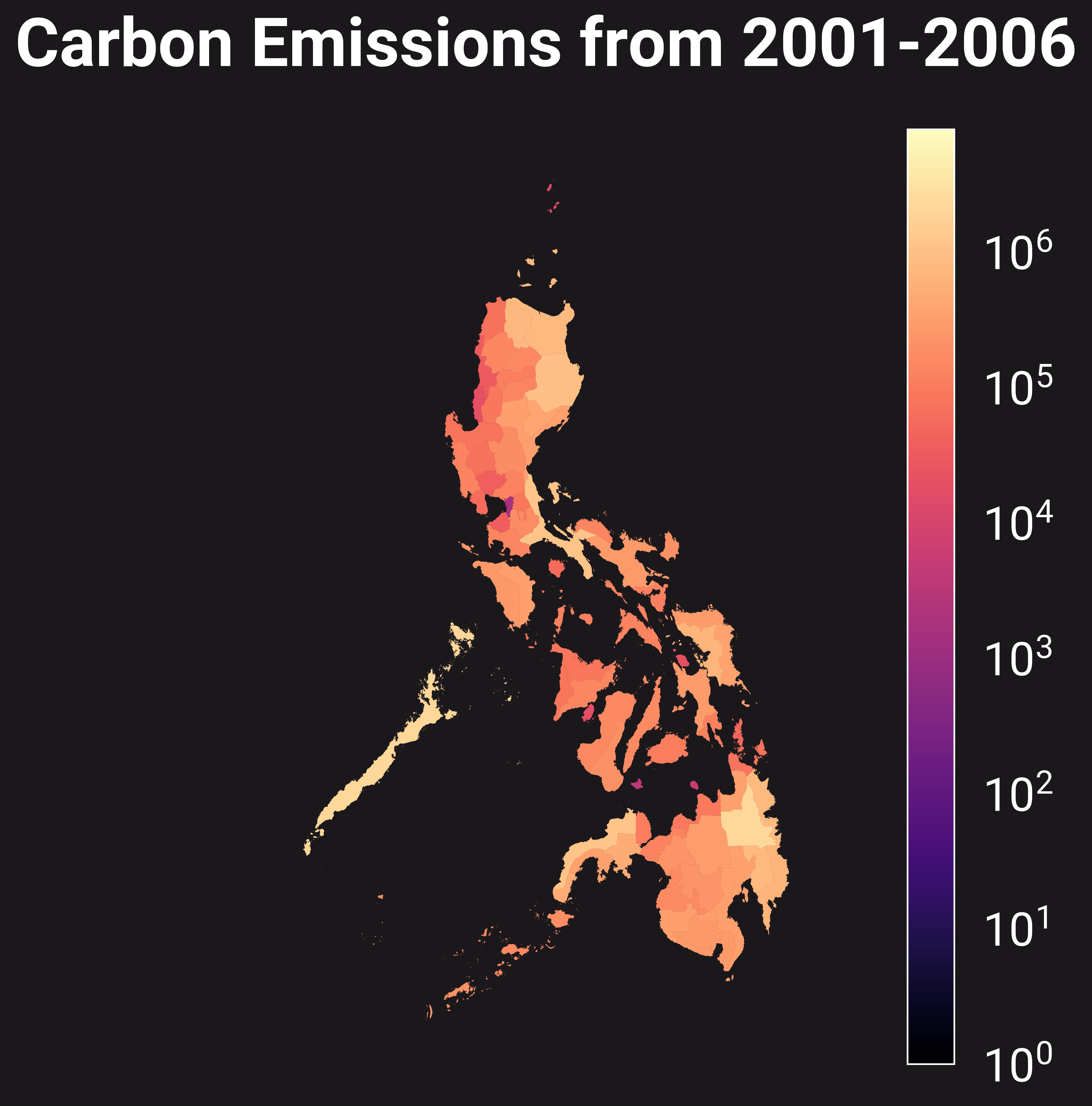 Carbon Emmissions from 2001-2006